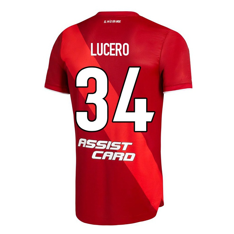 Naisten Jalkapallo Daniel Lucero #34 Punainen Vieraspaita 2021/22 Lyhythihainen Paita T-paita