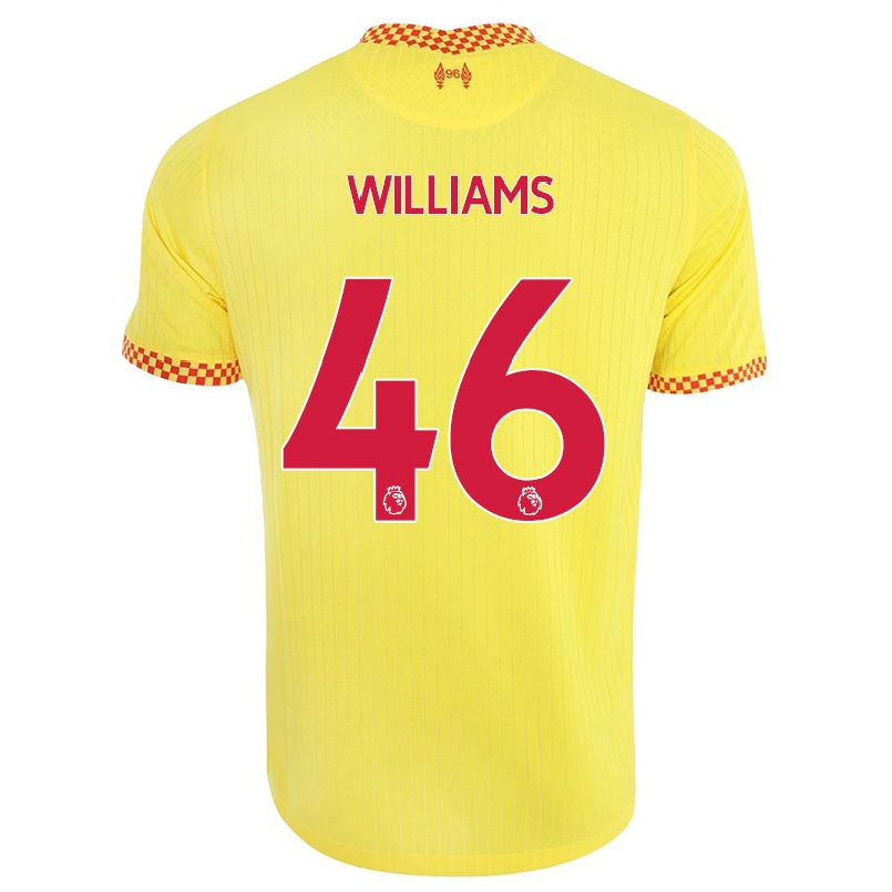 Naisten Jalkapallo Rhys Williams #46 Keltainen 3. Paita 2021/22 Lyhythihainen Paita T-paita