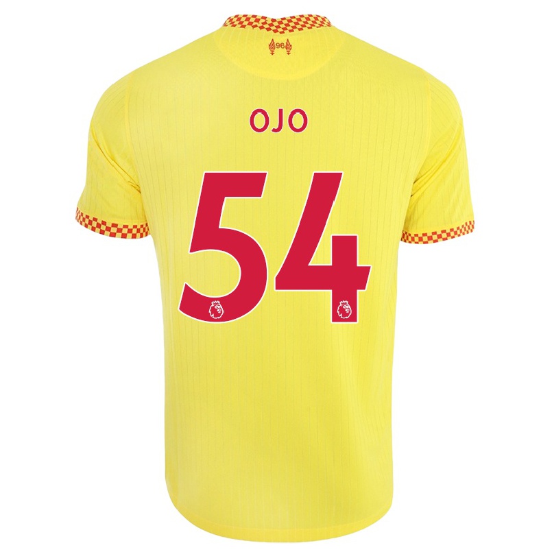 Naisten Jalkapallo Sheyi Ojo #54 Keltainen 3. Paita 2021/22 Lyhythihainen Paita T-paita