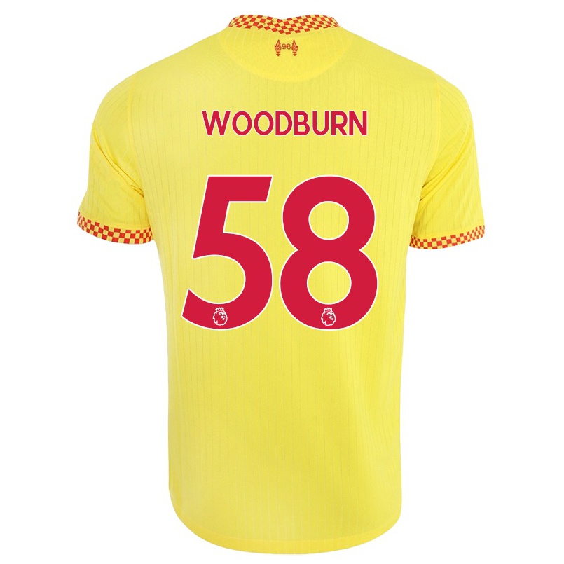 Naisten Jalkapallo Ben Woodburn #58 Keltainen 3. Paita 2021/22 Lyhythihainen Paita T-paita