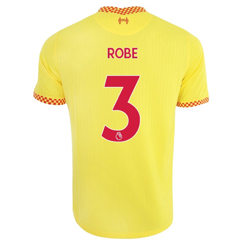 Naisten Jalkapallo Leighanne Robe #3 Keltainen 3. Paita 2021/22 Lyhythihainen Paita T-paita