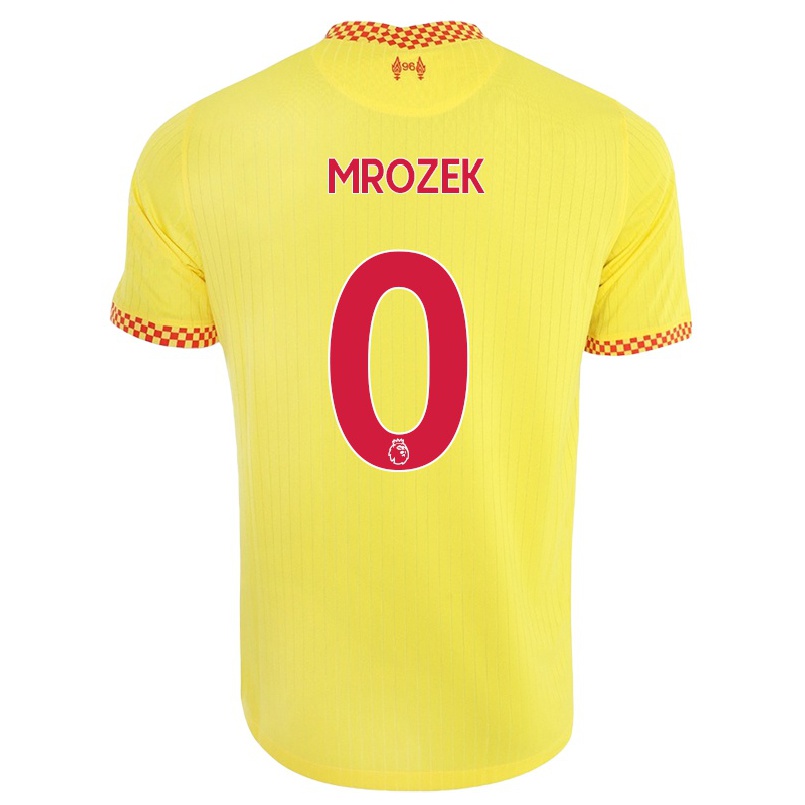 Naisten Jalkapallo Fabian Mrozek #0 Keltainen 3. Paita 2021/22 Lyhythihainen Paita T-paita