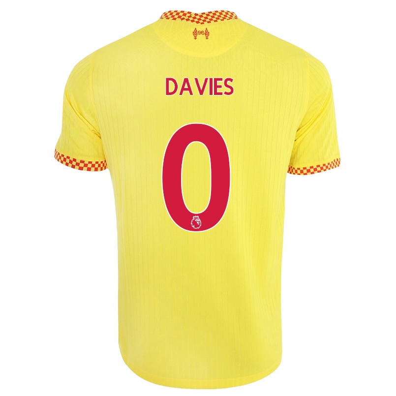 Naisten Jalkapallo Harvey Davies #0 Keltainen 3. Paita 2021/22 Lyhythihainen Paita T-paita