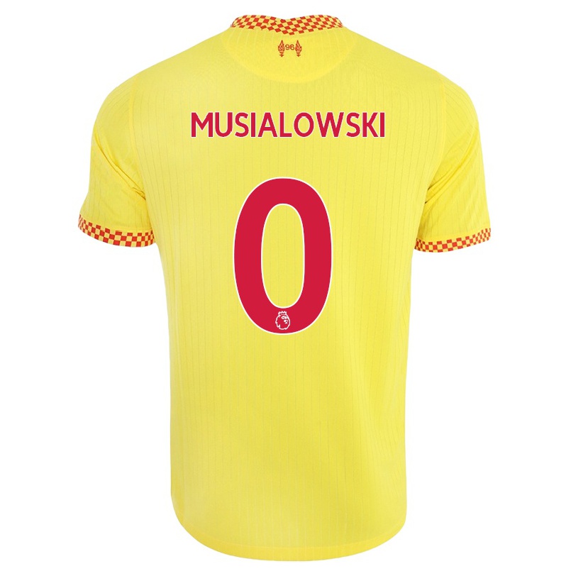 Naisten Jalkapallo Mateusz Musialowski #0 Keltainen 3. Paita 2021/22 Lyhythihainen Paita T-paita