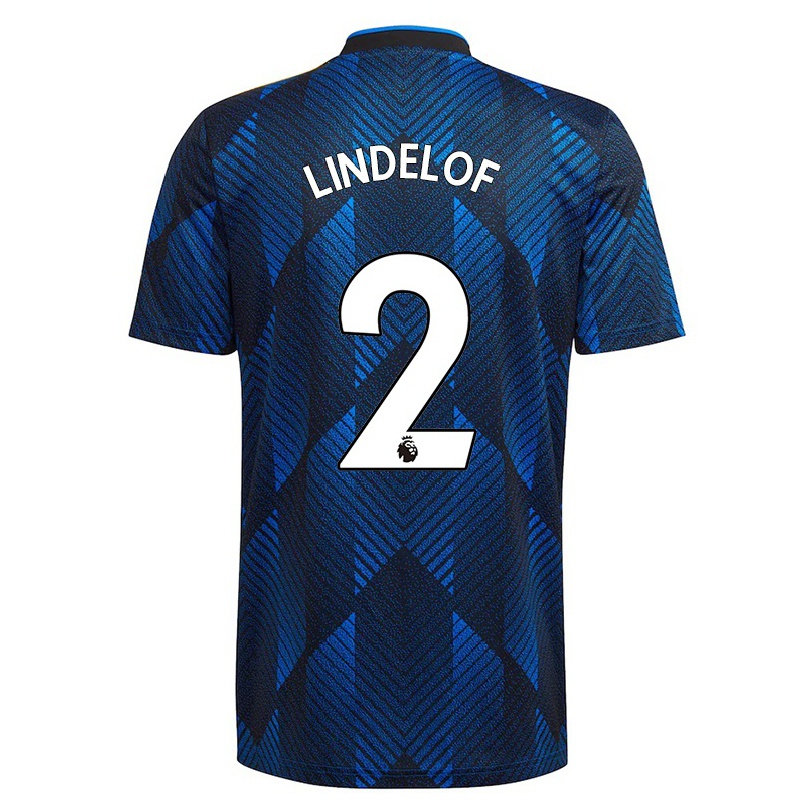 Naisten Jalkapallo Victor Lindelof #2 Tummansininen 3. Paita 2021/22 Lyhythihainen Paita T-paita