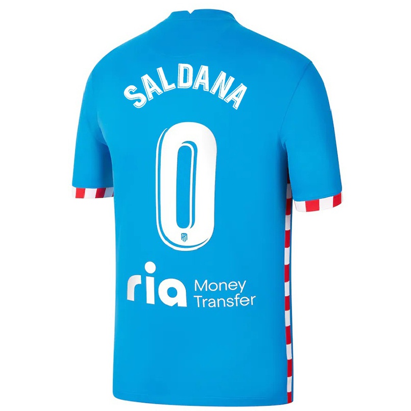 Naisten Jalkapallo Jose Saldana #0 Sininen 3. Paita 2021/22 Lyhythihainen Paita T-paita
