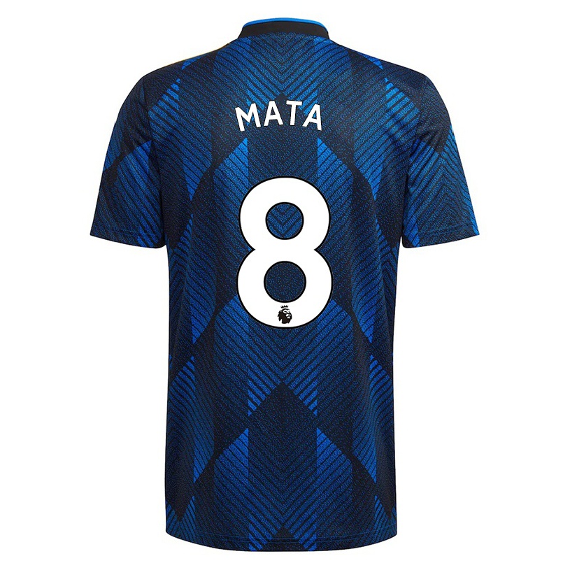 Naisten Jalkapallo Juan Mata #8 Tummansininen 3. Paita 2021/22 Lyhythihainen Paita T-paita