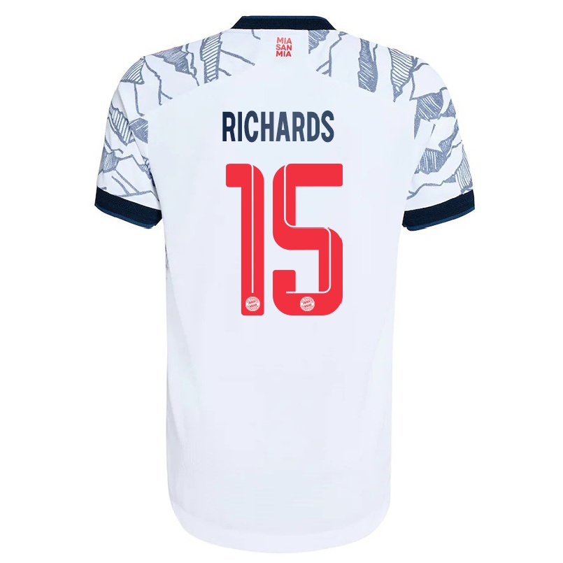 Naisten Jalkapallo Chris Richards #15 Harmaa Valkoinen 3. Paita 2021/22 Lyhythihainen Paita T-paita