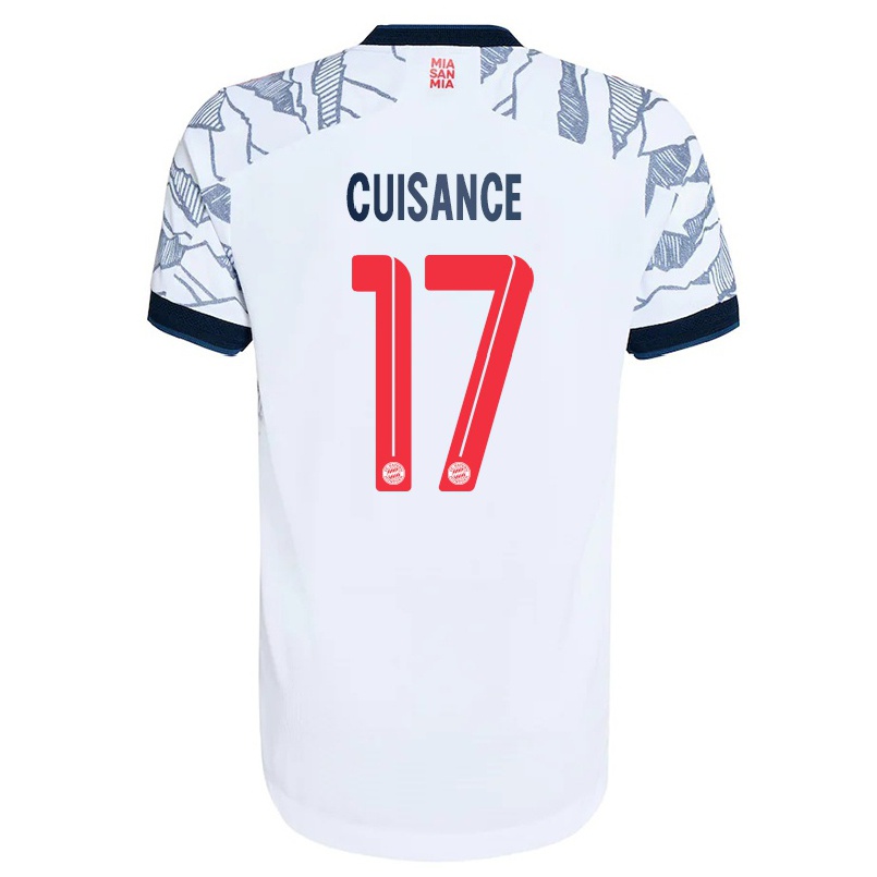Naisten Jalkapallo Michael Cuisance #17 Harmaa Valkoinen 3. Paita 2021/22 Lyhythihainen Paita T-paita