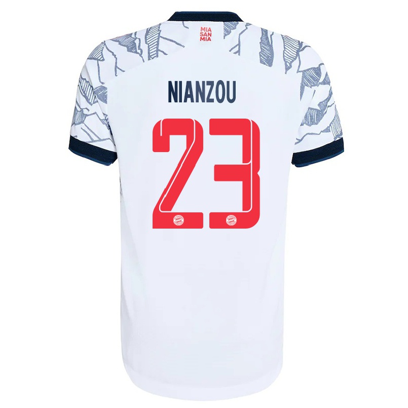Naisten Jalkapallo Tanguy Nianzou #23 Harmaa Valkoinen 3. Paita 2021/22 Lyhythihainen Paita T-paita