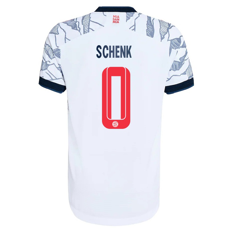 Naisten Jalkapallo Johannes Schenk #0 Harmaa Valkoinen 3. Paita 2021/22 Lyhythihainen Paita T-paita
