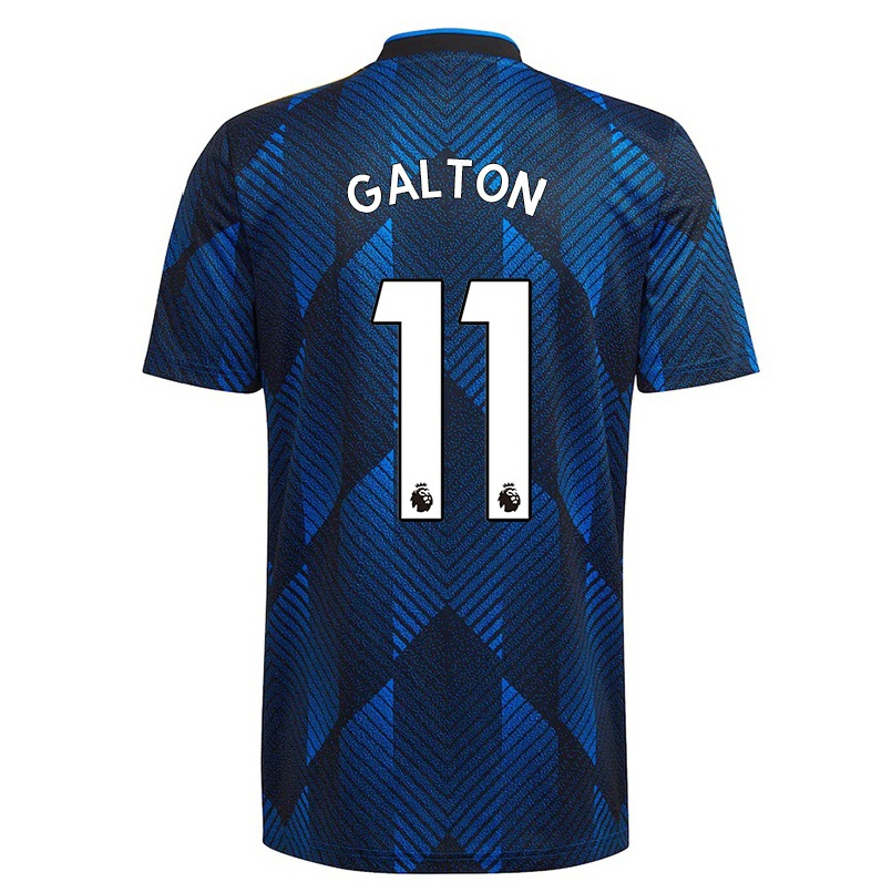Naisten Jalkapallo Leah Galton #11 Tummansininen 3. Paita 2021/22 Lyhythihainen Paita T-paita