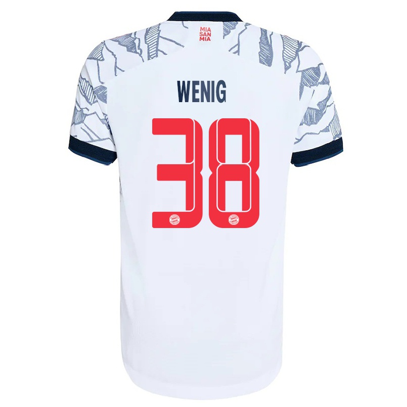 Naisten Jalkapallo Marcel Wenig #38 Harmaa Valkoinen 3. Paita 2021/22 Lyhythihainen Paita T-paita