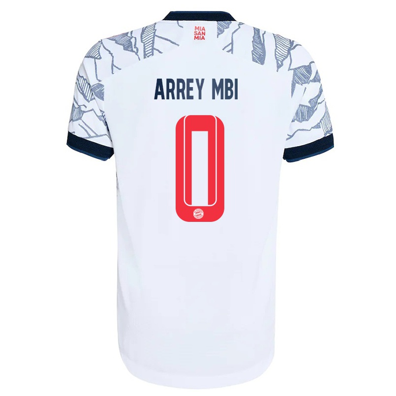 Naisten Jalkapallo Bright Akwo Arrey-Mbi #0 Harmaa Valkoinen 3. Paita 2021/22 Lyhythihainen Paita T-paita