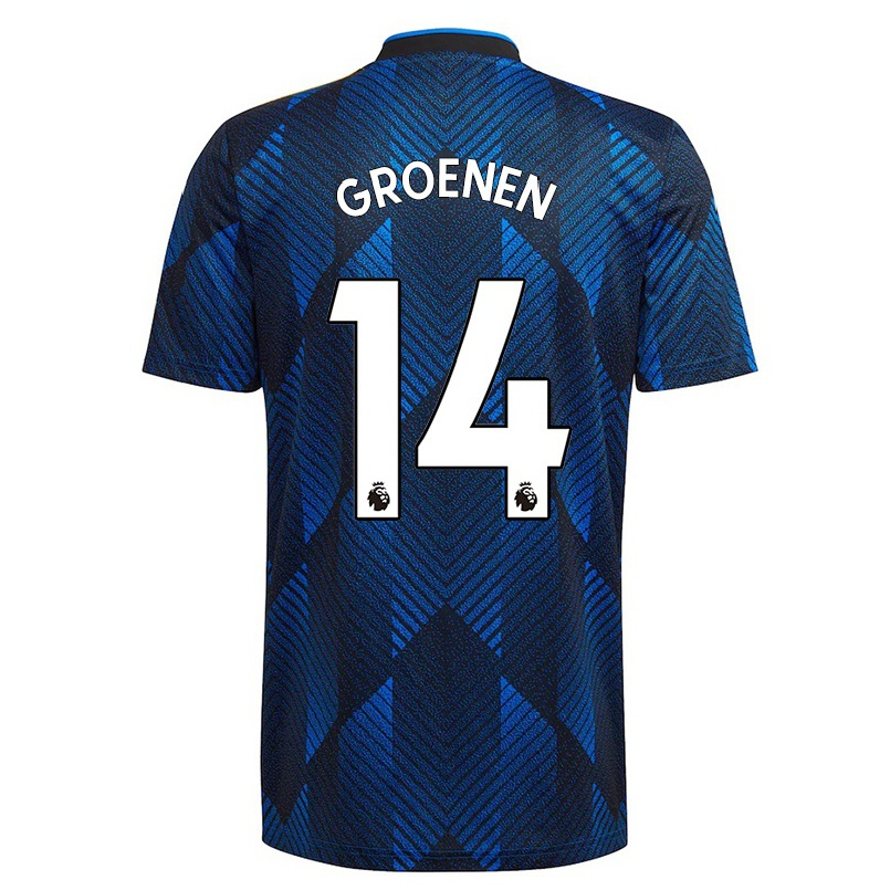 Naisten Jalkapallo Jackie Groenen #14 Tummansininen 3. Paita 2021/22 Lyhythihainen Paita T-paita