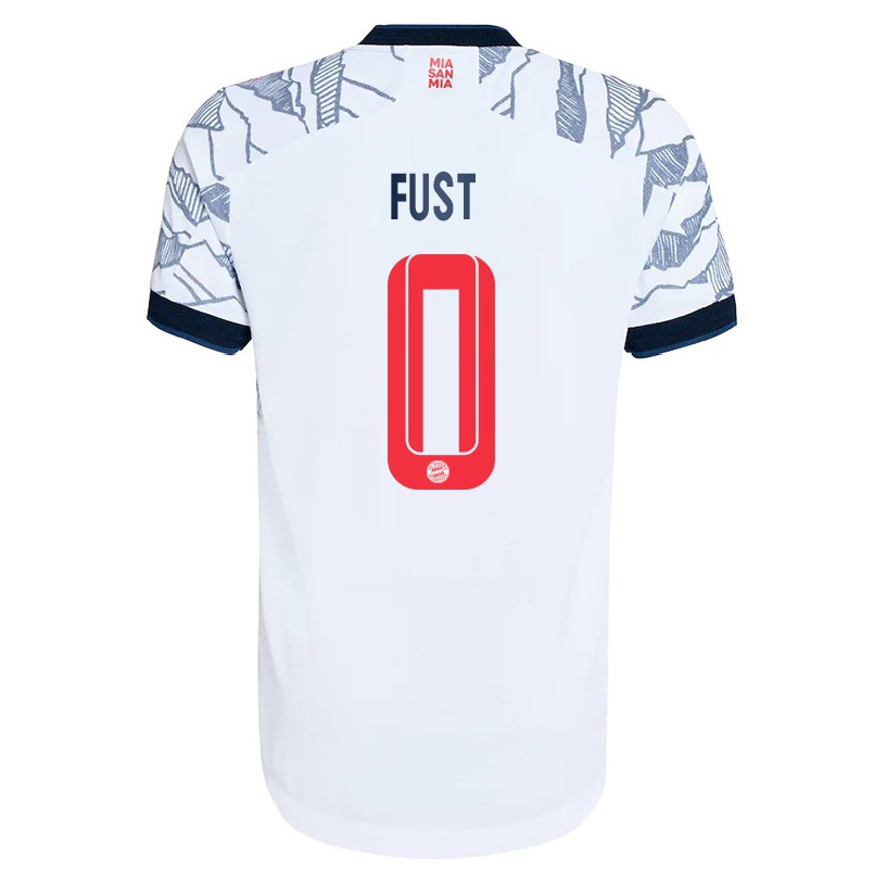 Naisten Jalkapallo Leon Fust #0 Harmaa Valkoinen 3. Paita 2021/22 Lyhythihainen Paita T-paita
