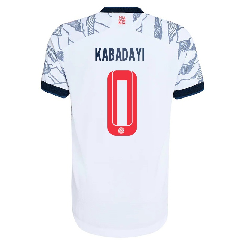 Naisten Jalkapallo Yusuf Kabadayi #0 Harmaa Valkoinen 3. Paita 2021/22 Lyhythihainen Paita T-paita