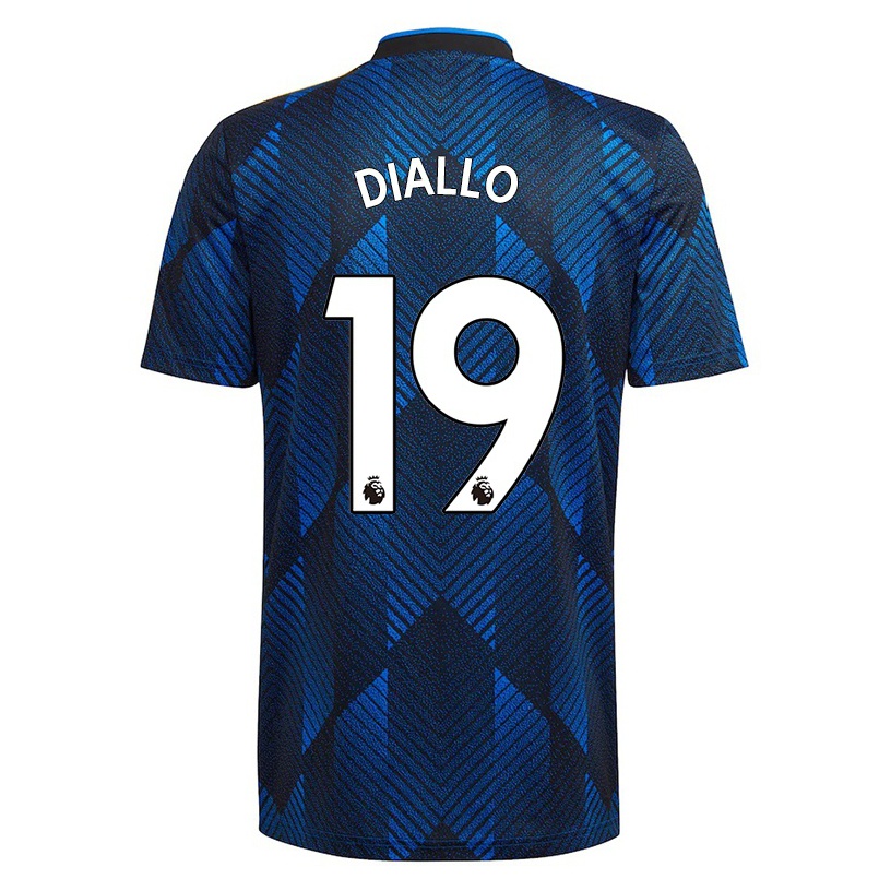 Naisten Jalkapallo Amad Diallo #19 Tummansininen 3. Paita 2021/22 Lyhythihainen Paita T-paita