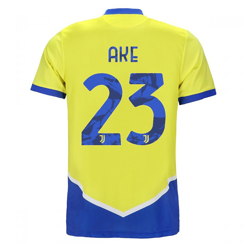 Naisten Jalkapallo Marley Ake #23 Sininen Keltainen 3. Paita 2021/22 Lyhythihainen Paita T-paita