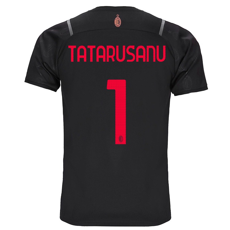 Naisten Jalkapallo Ciprian Tatarusanu #1 Musta 3. Paita 2021/22 Lyhythihainen Paita T-paita