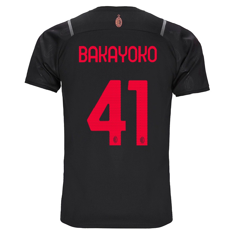 Naisten Jalkapallo Tiemoue Bakayoko #41 Musta 3. Paita 2021/22 Lyhythihainen Paita T-paita