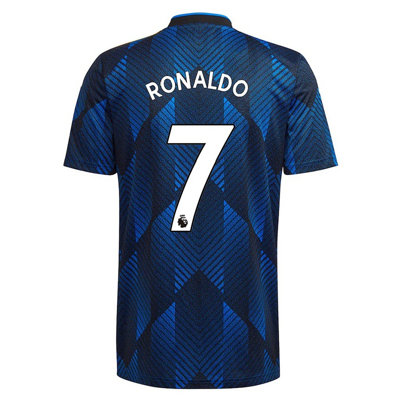 Naisten Jalkapallo Cristiano Ronaldo #7 Tummansininen 3. Paita 2021/22 Lyhythihainen Paita T-paita