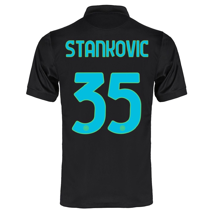 Naisten Jalkapallo Filip Stankovic #35 Musta 3. Paita 2021/22 Lyhythihainen Paita T-paita