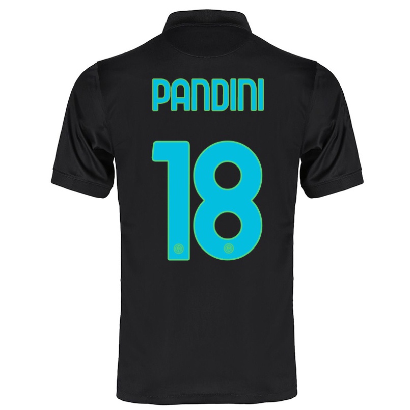 Naisten Jalkapallo Marta Pandini #18 Musta 3. Paita 2021/22 Lyhythihainen Paita T-paita