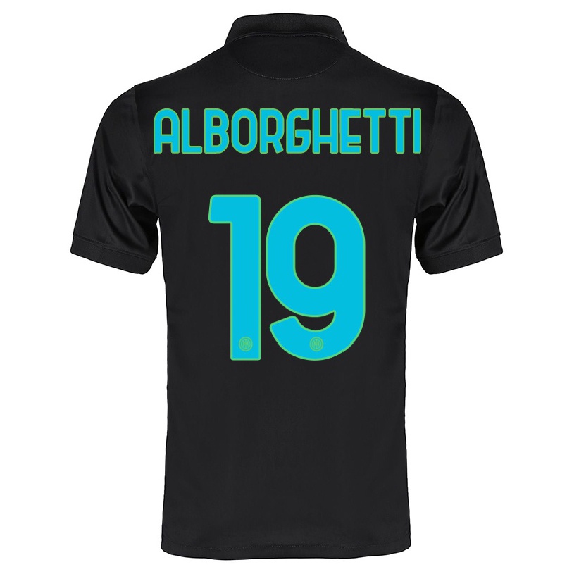Naisten Jalkapallo Lisa Alborghetti #19 Musta 3. Paita 2021/22 Lyhythihainen Paita T-paita