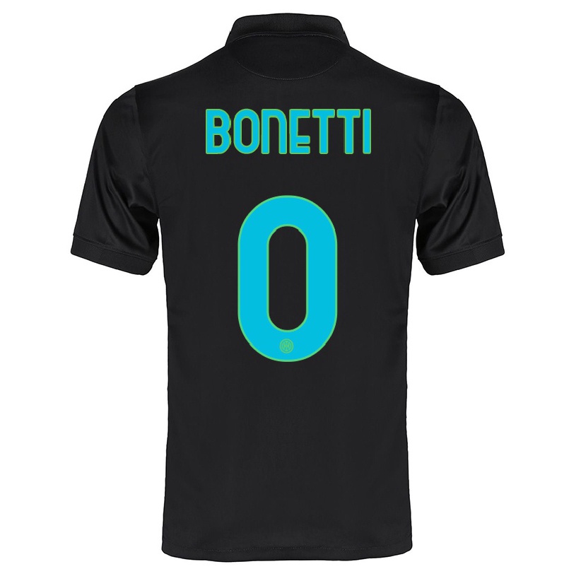 Naisten Jalkapallo Tatiana Bonetti #0 Musta 3. Paita 2021/22 Lyhythihainen Paita T-paita