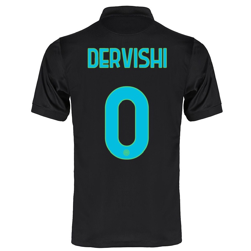 Naisten Jalkapallo Kristian Dervishi #0 Musta 3. Paita 2021/22 Lyhythihainen Paita T-paita