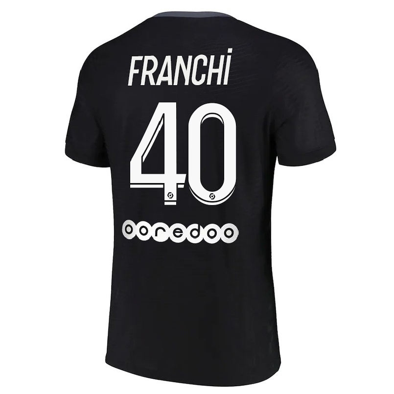 Naisten Jalkapallo Denis Franchi #40 Musta 3. Paita 2021/22 Lyhythihainen Paita T-paita