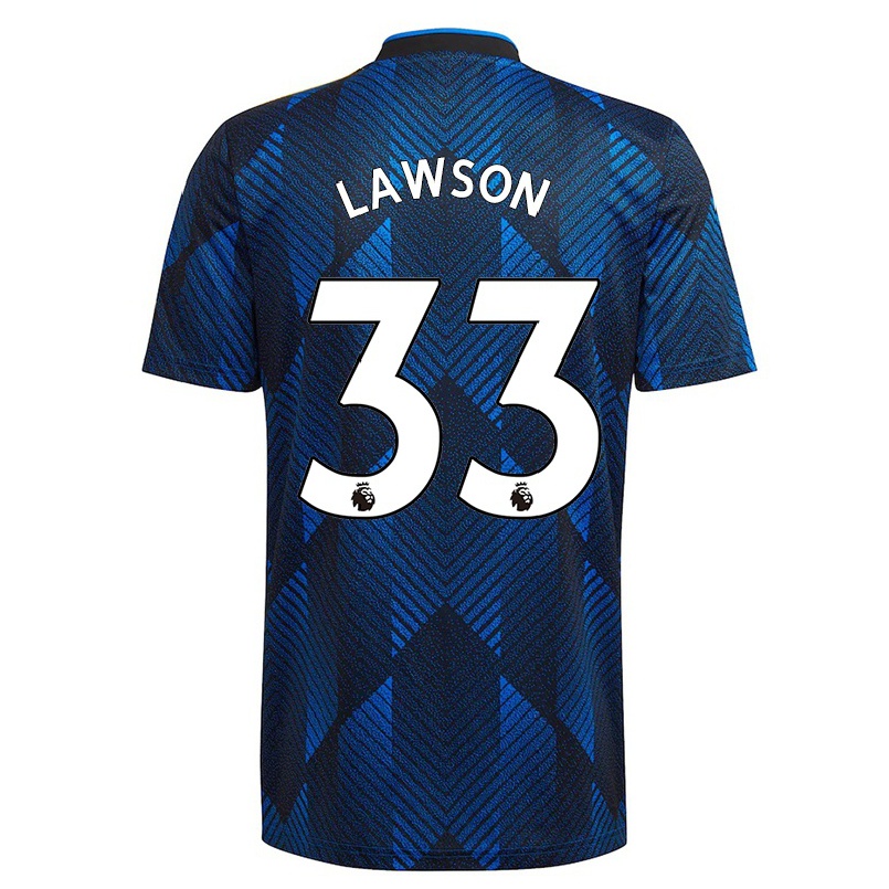 Naisten Jalkapallo Poppy Lawson #33 Tummansininen 3. Paita 2021/22 Lyhythihainen Paita T-paita