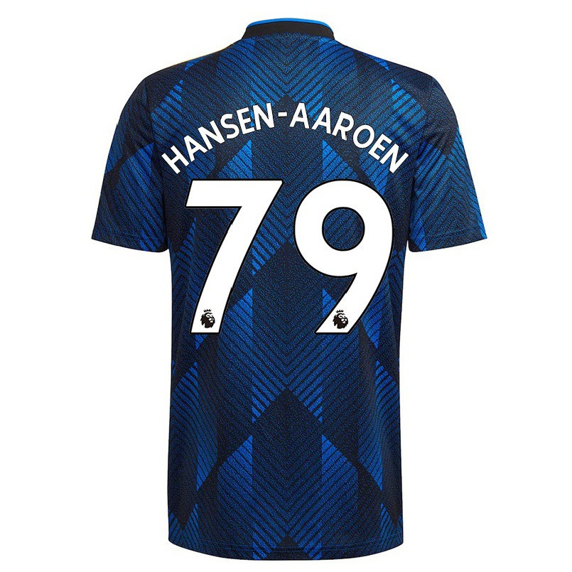 Naisten Jalkapallo Isak Hansen-Aaroen #79 Tummansininen 3. Paita 2021/22 Lyhythihainen Paita T-paita