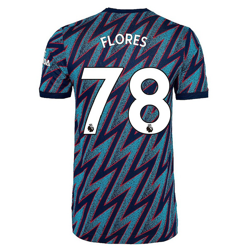 Naisten Jalkapallo Marcelo Flores #78 Sininen Musta 3. Paita 2021/22 Lyhythihainen Paita T-paita
