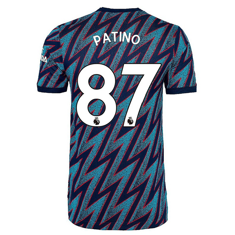 Naisten Jalkapallo Charlie Patino #87 Sininen Musta 3. Paita 2021/22 Lyhythihainen Paita T-paita