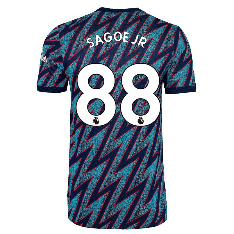 Naisten Jalkapallo Charles Sagoe JR #88 Sininen Musta 3. Paita 2021/22 Lyhythihainen Paita T-paita