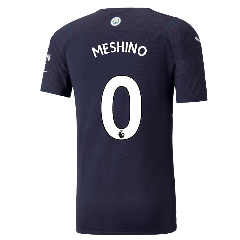 Naisten Jalkapallo Ryotaro Meshino #0 Tummansininen 3. Paita 2021/22 Lyhythihainen Paita T-paita