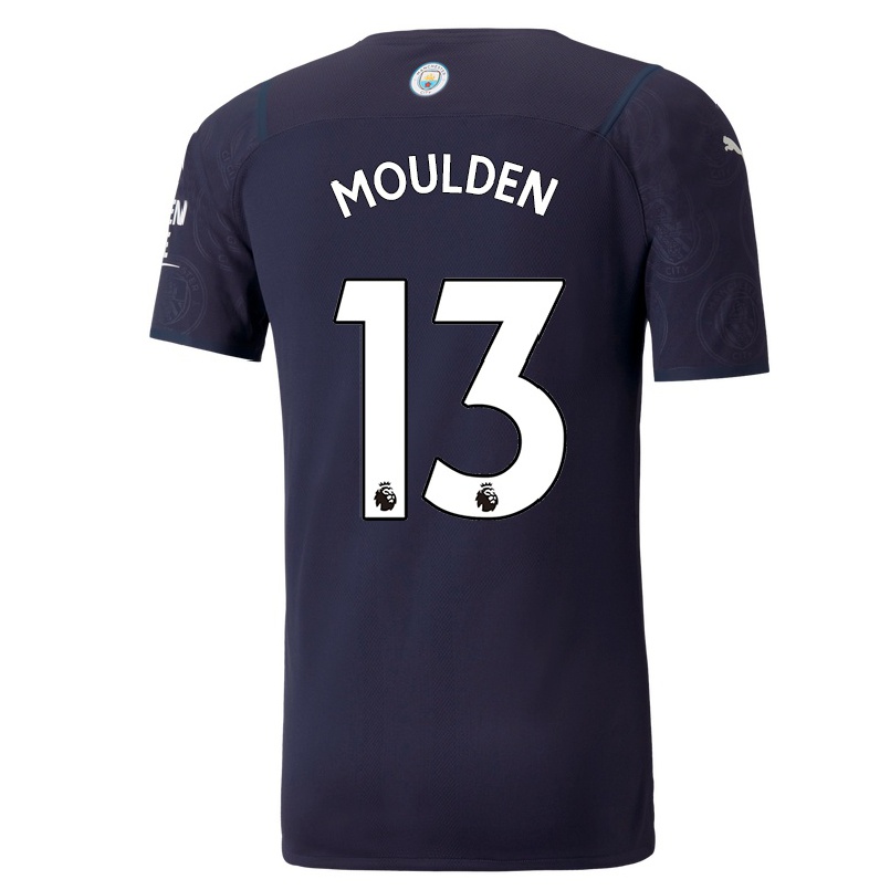 Naisten Jalkapallo Louie Moulden #13 Tummansininen 3. Paita 2021/22 Lyhythihainen Paita T-paita