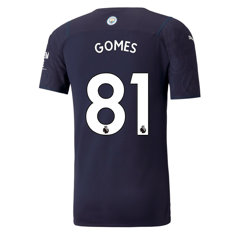 Naisten Jalkapallo Claudio Gomes #81 Tummansininen 3. Paita 2021/22 Lyhythihainen Paita T-paita