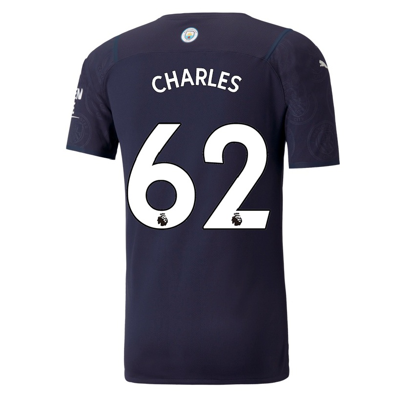 Naisten Jalkapallo Shea Charles #62 Tummansininen 3. Paita 2021/22 Lyhythihainen Paita T-paita