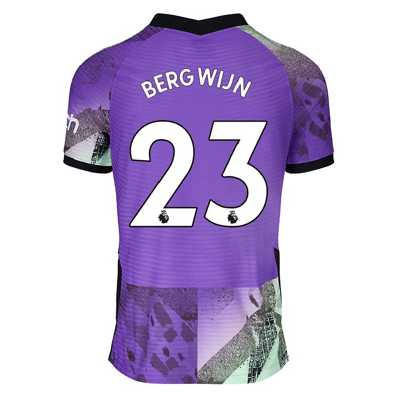 Naisten Jalkapallo Steven Bergwijn #23 Violetti 3. Paita 2021/22 Lyhythihainen Paita T-paita