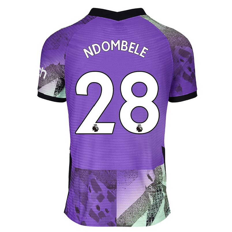Naisten Jalkapallo Tanguy Ndombele #28 Violetti 3. Paita 2021/22 Lyhythihainen Paita T-paita