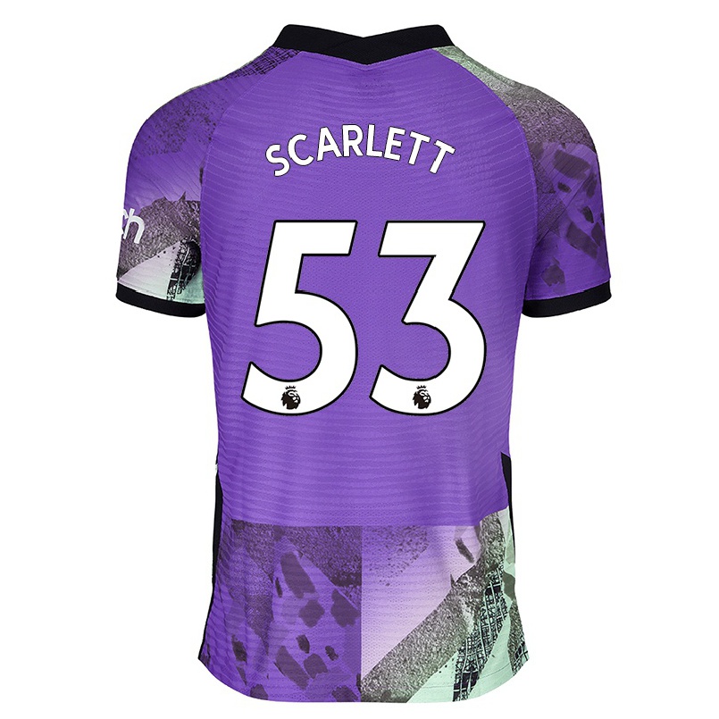 Naisten Jalkapallo Dane Scarlett #53 Violetti 3. Paita 2021/22 Lyhythihainen Paita T-paita