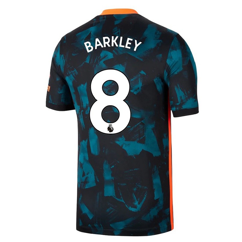 Naisten Jalkapallo Ross Barkley #8 Tummansininen 3. Paita 2021/22 Lyhythihainen Paita T-paita