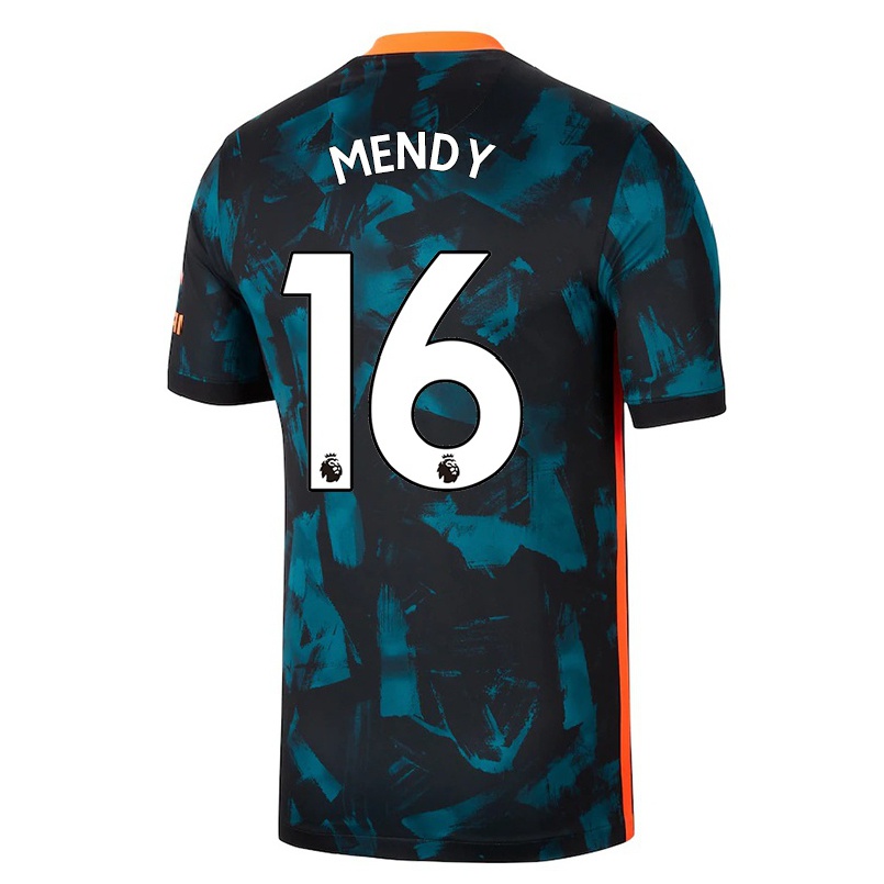 Naisten Jalkapallo Edouard Mendy #16 Tummansininen 3. Paita 2021/22 Lyhythihainen Paita T-paita
