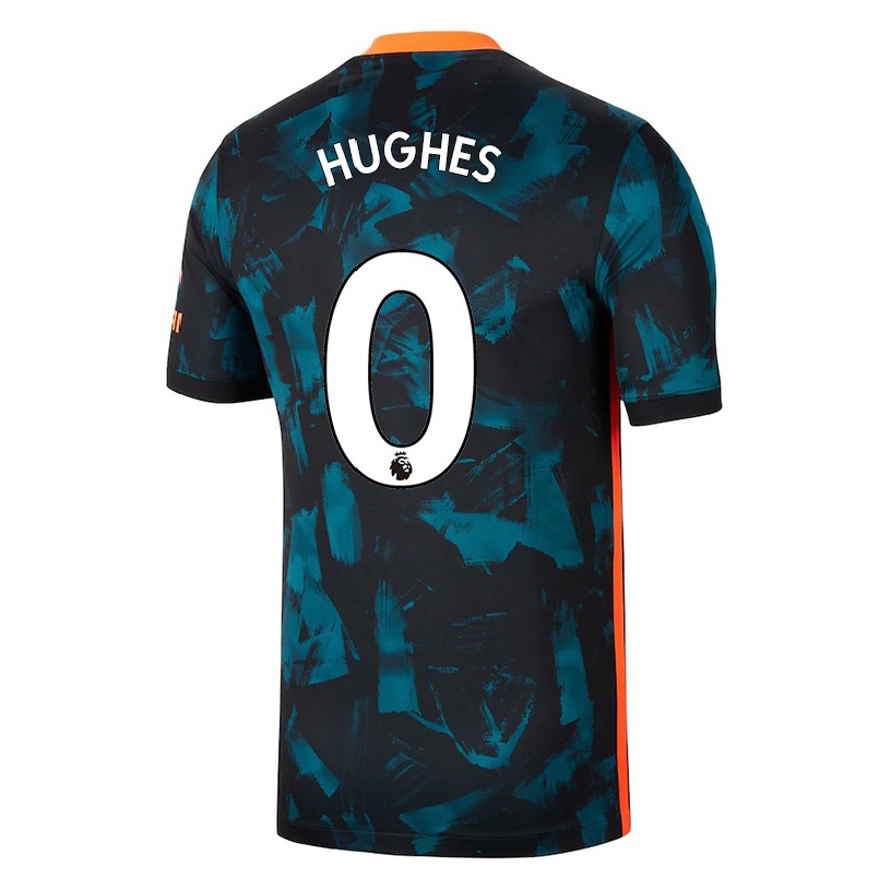 Naisten Jalkapallo Brodi Hughes #0 Tummansininen 3. Paita 2021/22 Lyhythihainen Paita T-paita