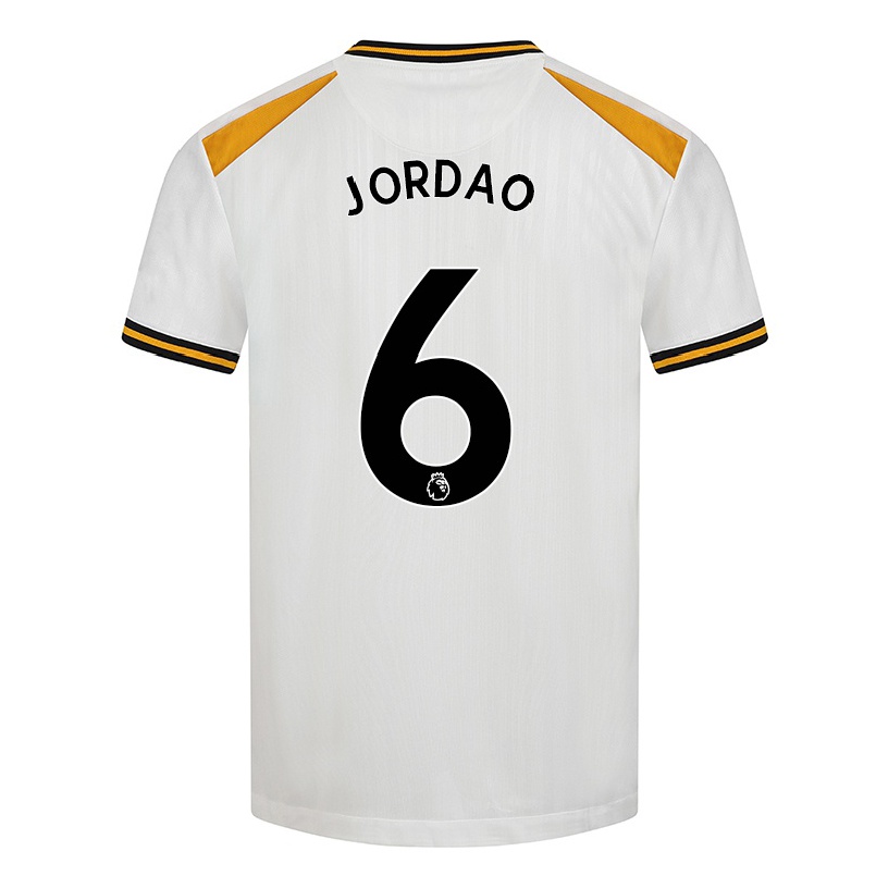 Naisten Jalkapallo Bruno Jordao #6 Valkoinen Keltainen 3. Paita 2021/22 Lyhythihainen Paita T-paita