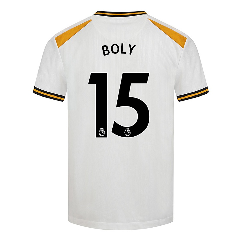 Naisten Jalkapallo Willy Boly #15 Valkoinen Keltainen 3. Paita 2021/22 Lyhythihainen Paita T-paita