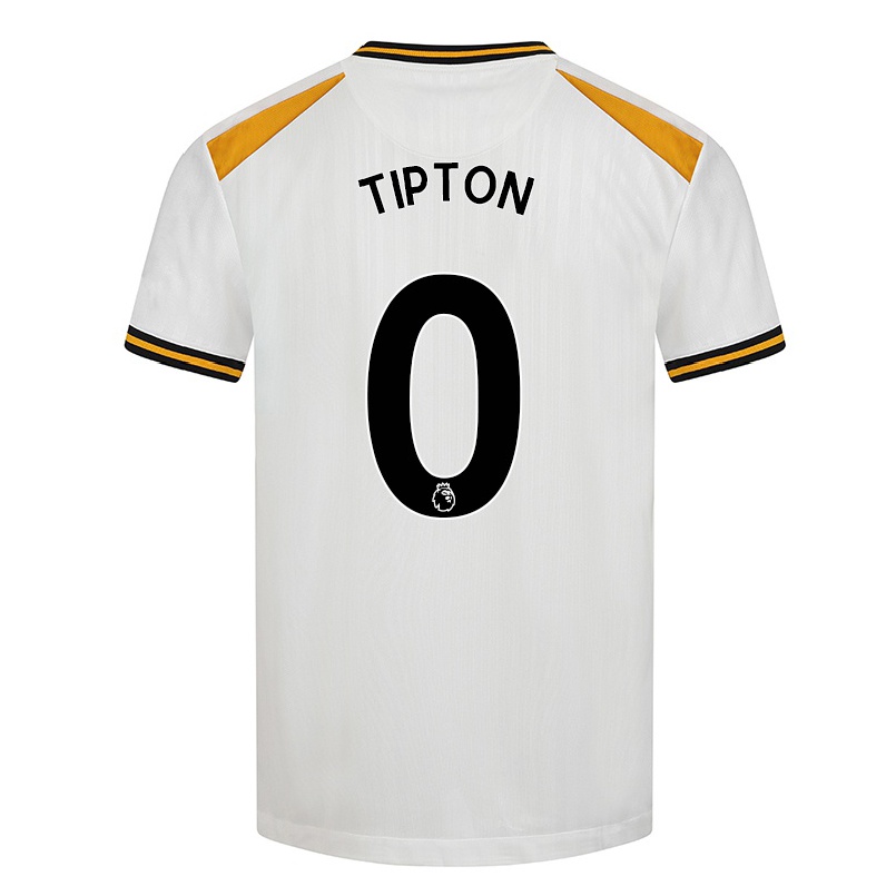 Naisten Jalkapallo Ollie Tipton #0 Valkoinen Keltainen 3. Paita 2021/22 Lyhythihainen Paita T-paita